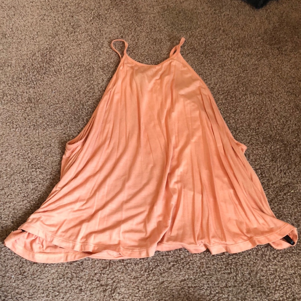 Peach Flowy Tank
